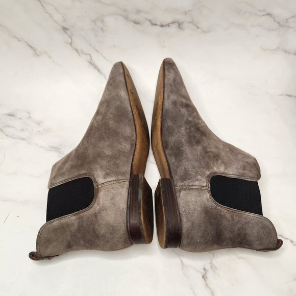 Madewell Nico Boots Grey Suede Ankle Booties Western Women's 9.5 - Picture 5 of 10